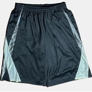 (16-18 Y) CHAMPION Athletic Shorts Black White & Gray